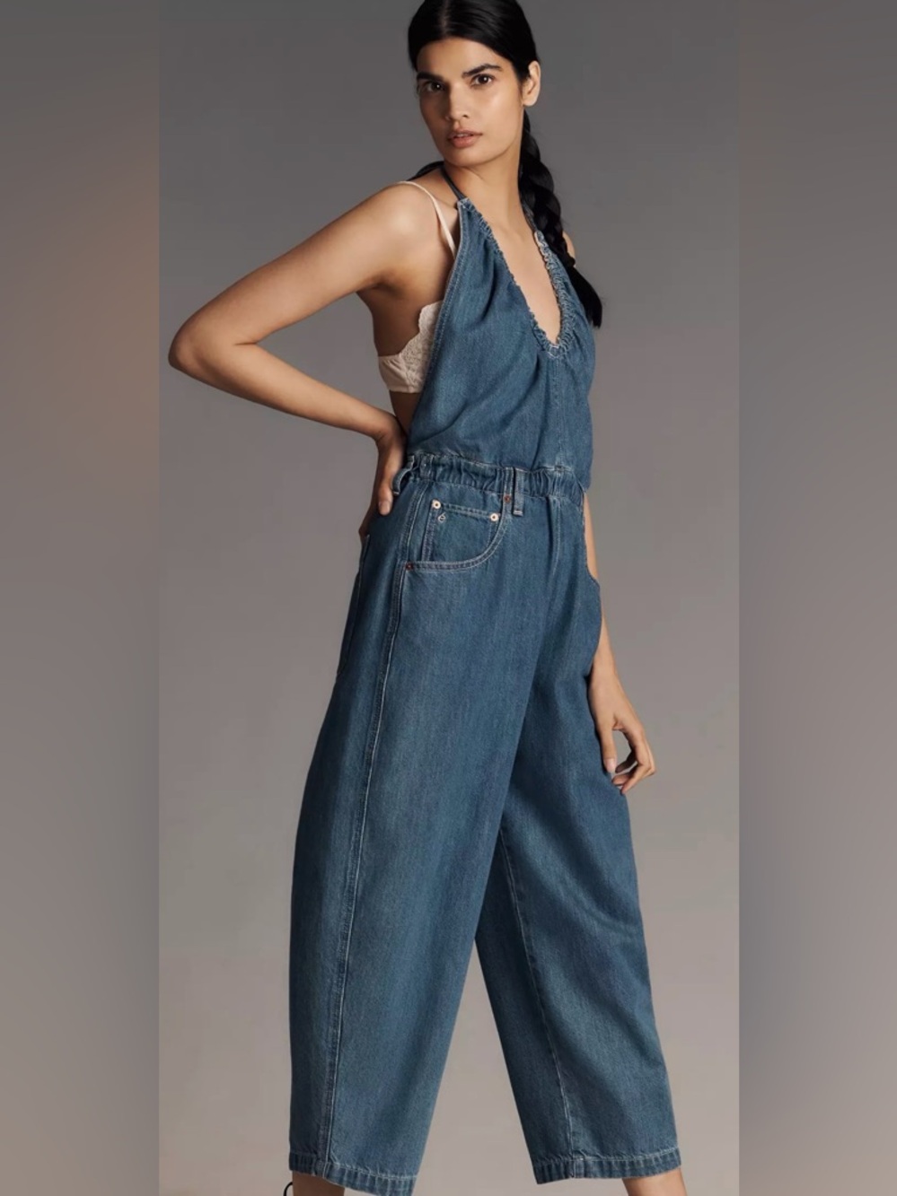 NWT ETICA Denim Laurelle jumpsuit $248